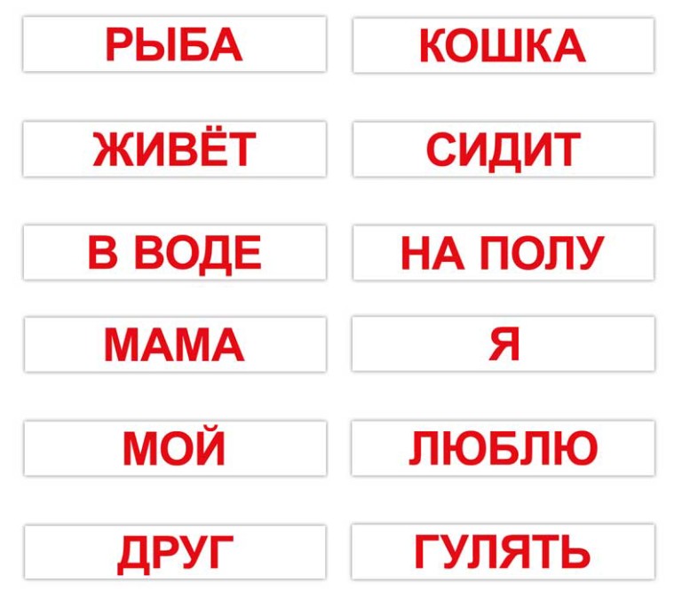 Первые слова для малыша в картинках учим слова для детей 1 3 года